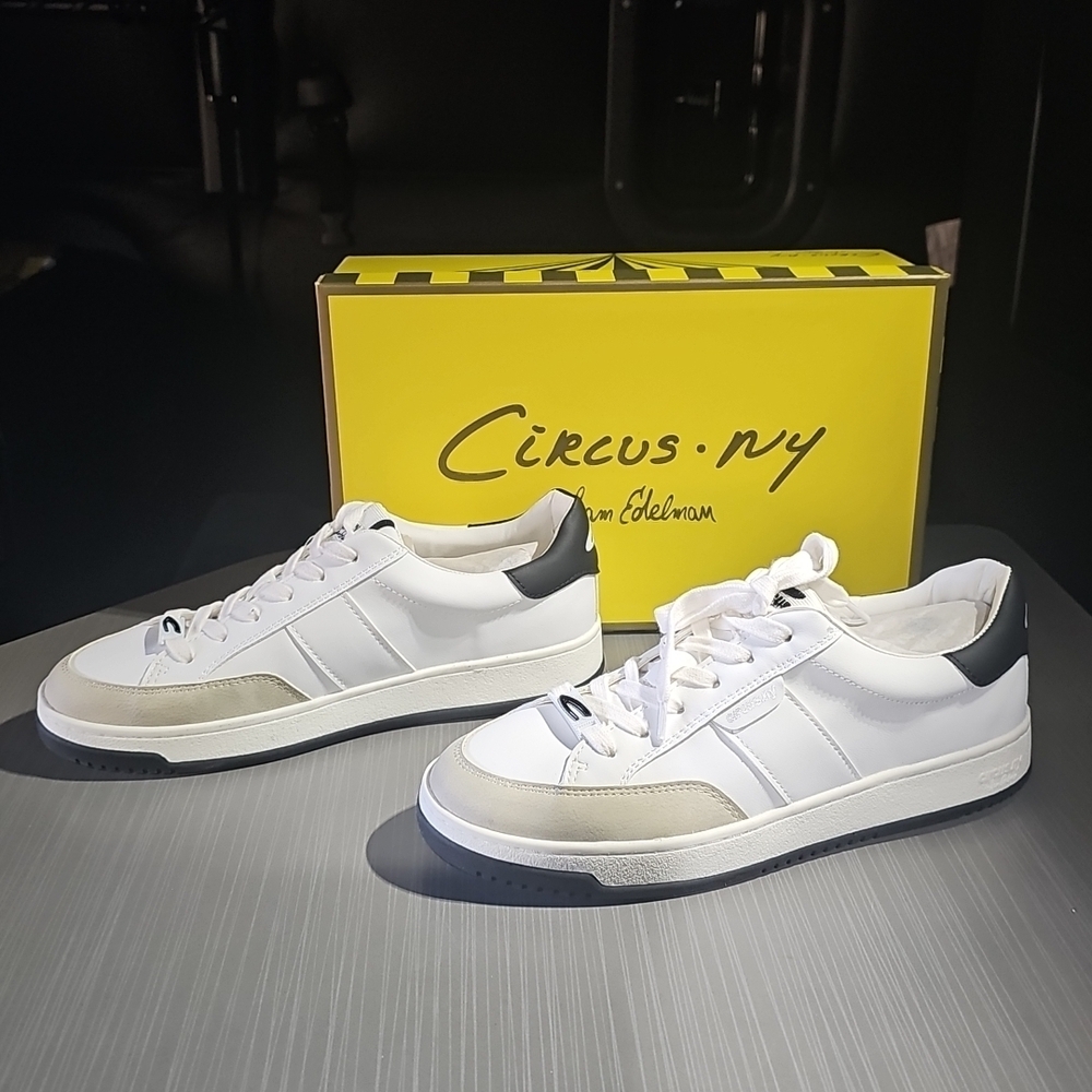 Circus NY by Sam Edelman Women's Vance Sneaker Bright‎ White/Black Size 7M NEW